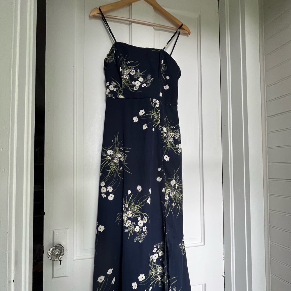 Floral Navy Maxi Dress